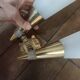 Double candle wall light