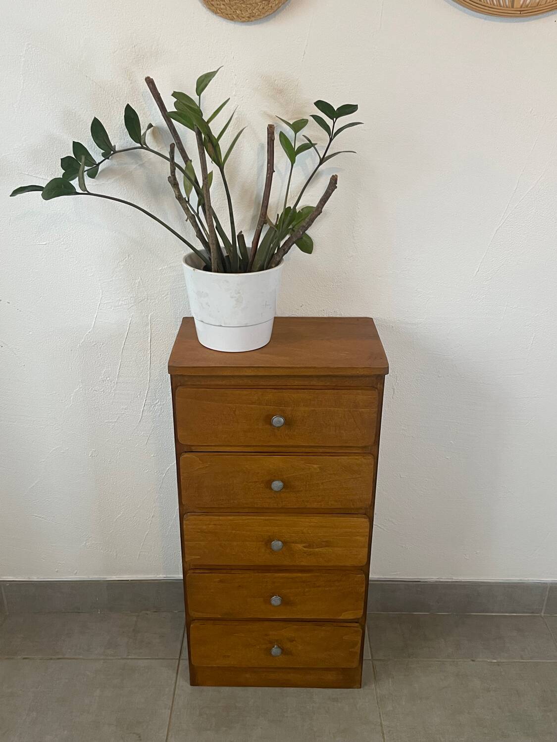 Oak chest of drawers, 1960s