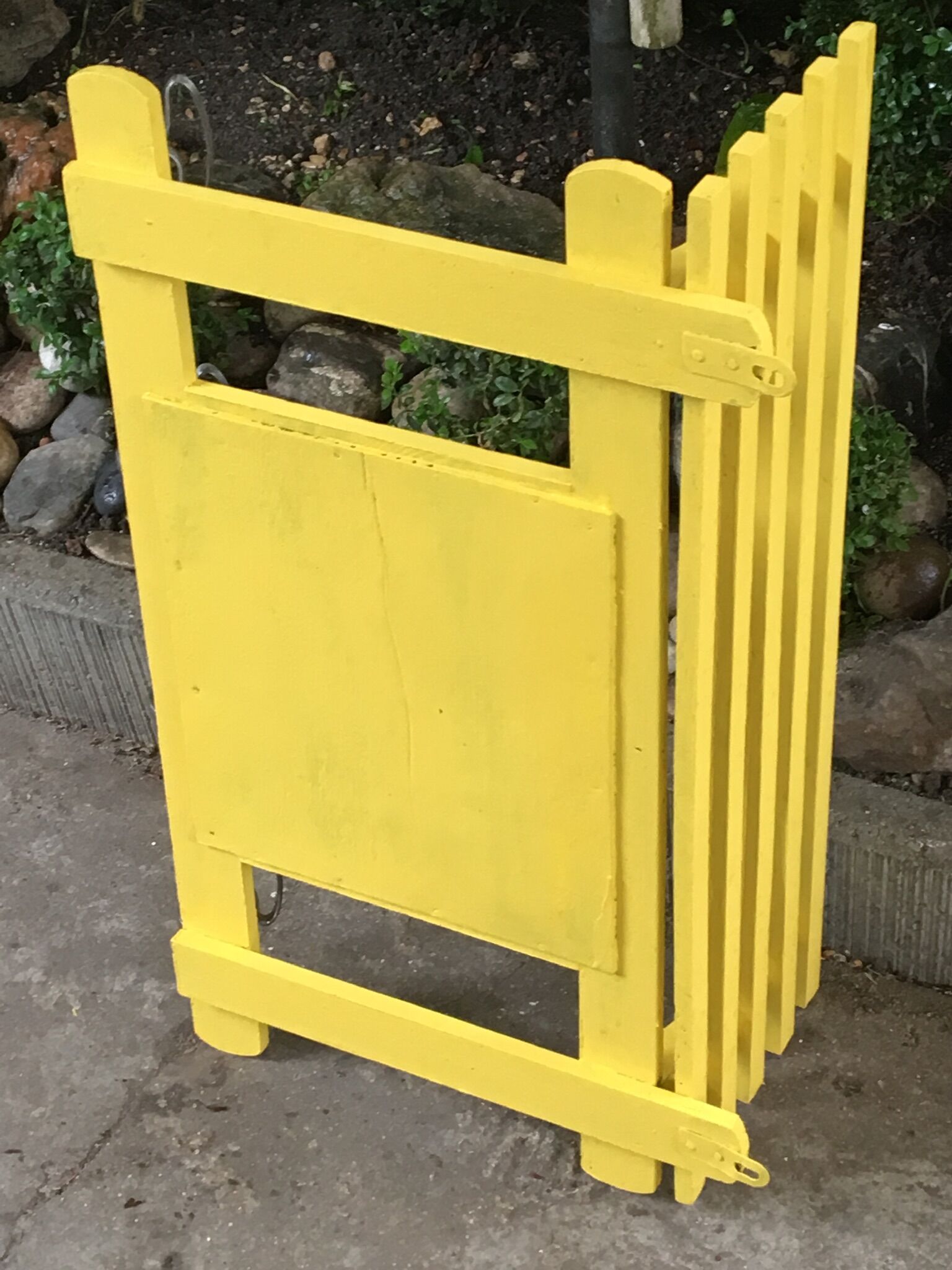 Yellow vintage coat holder