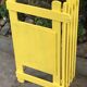 Yellow vintage coat holder