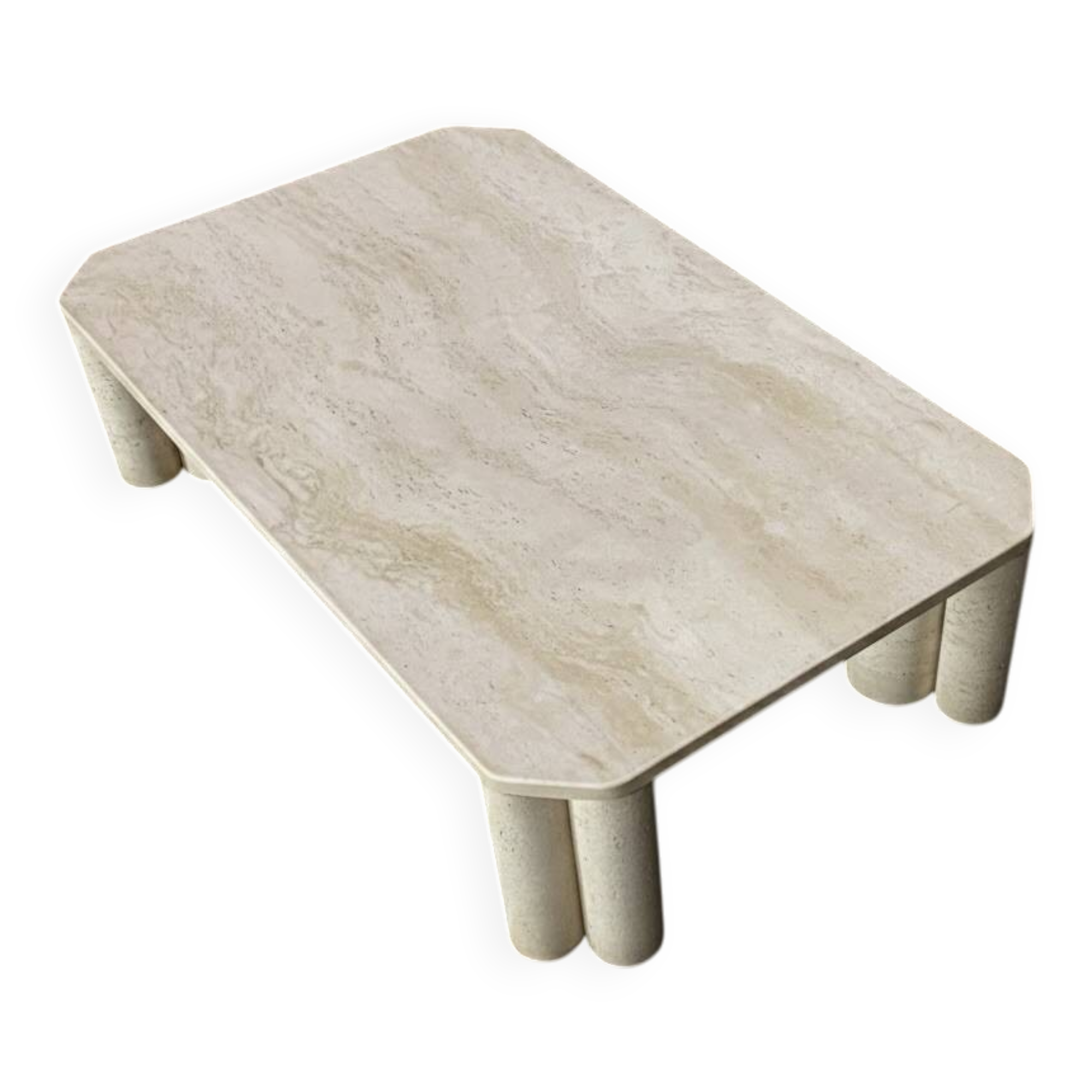 Travertine coffee table from the Italian manufacturer Up&Up.