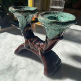 Chandelier double ceramic Vallauris