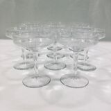 Service de verre en cristal art déco