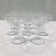 Art deco crystal glass service