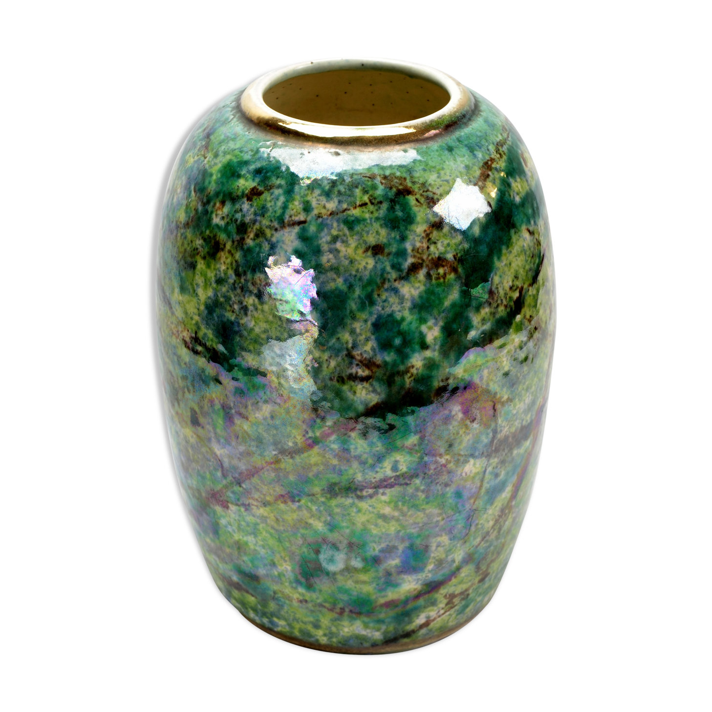 Enameled vase