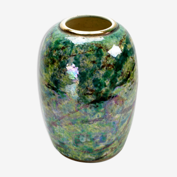 Enameled vase