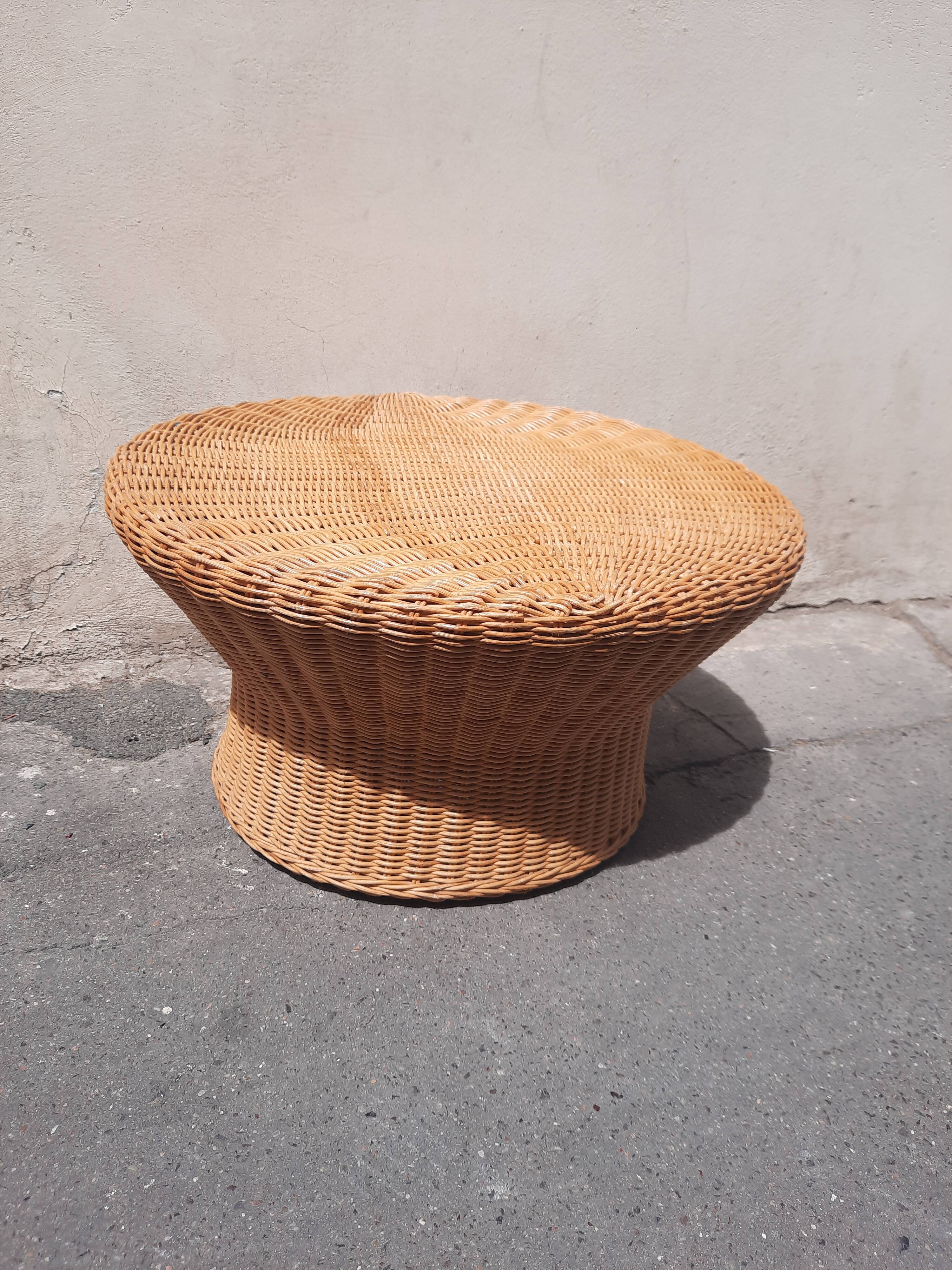 Rattan coffee table