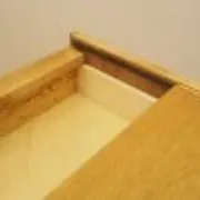 Danish oak and ash veneered chest of drawers with extendable top, 1970s