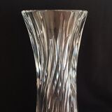 Val Saint Lambert crystal roll vase