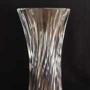 Vase rouleau en cristal taillé Val Saint Lambert