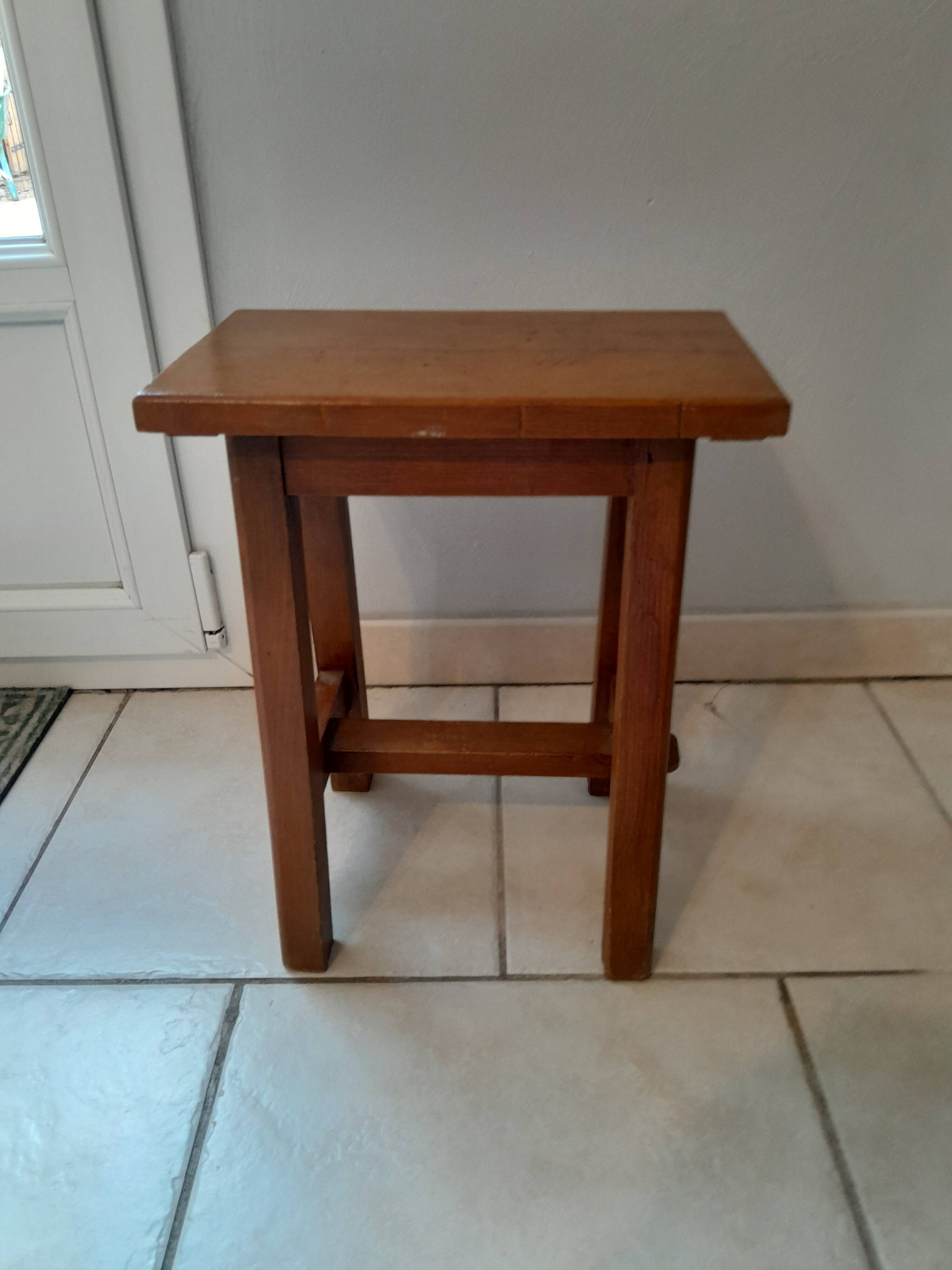 Vintage solid wood stool