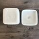 Vintage White Opaline Butter Dish 1970s