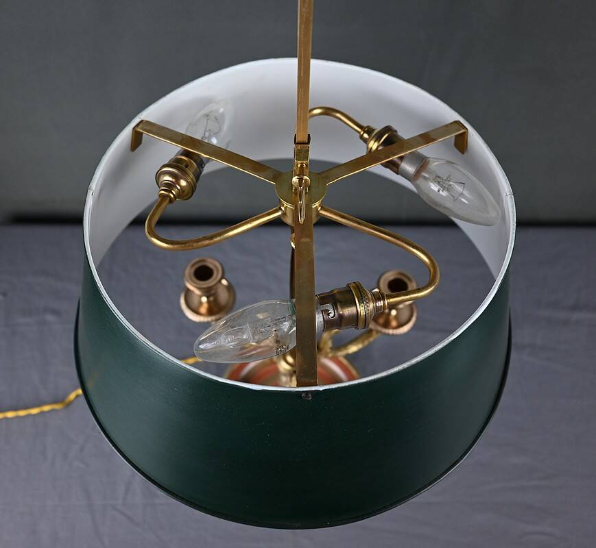 Bronze Bouillotte Lamp, Restoration Style – Early 20th Century