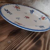 Dessert plates Sarreguemines décor Flowers of Alsace