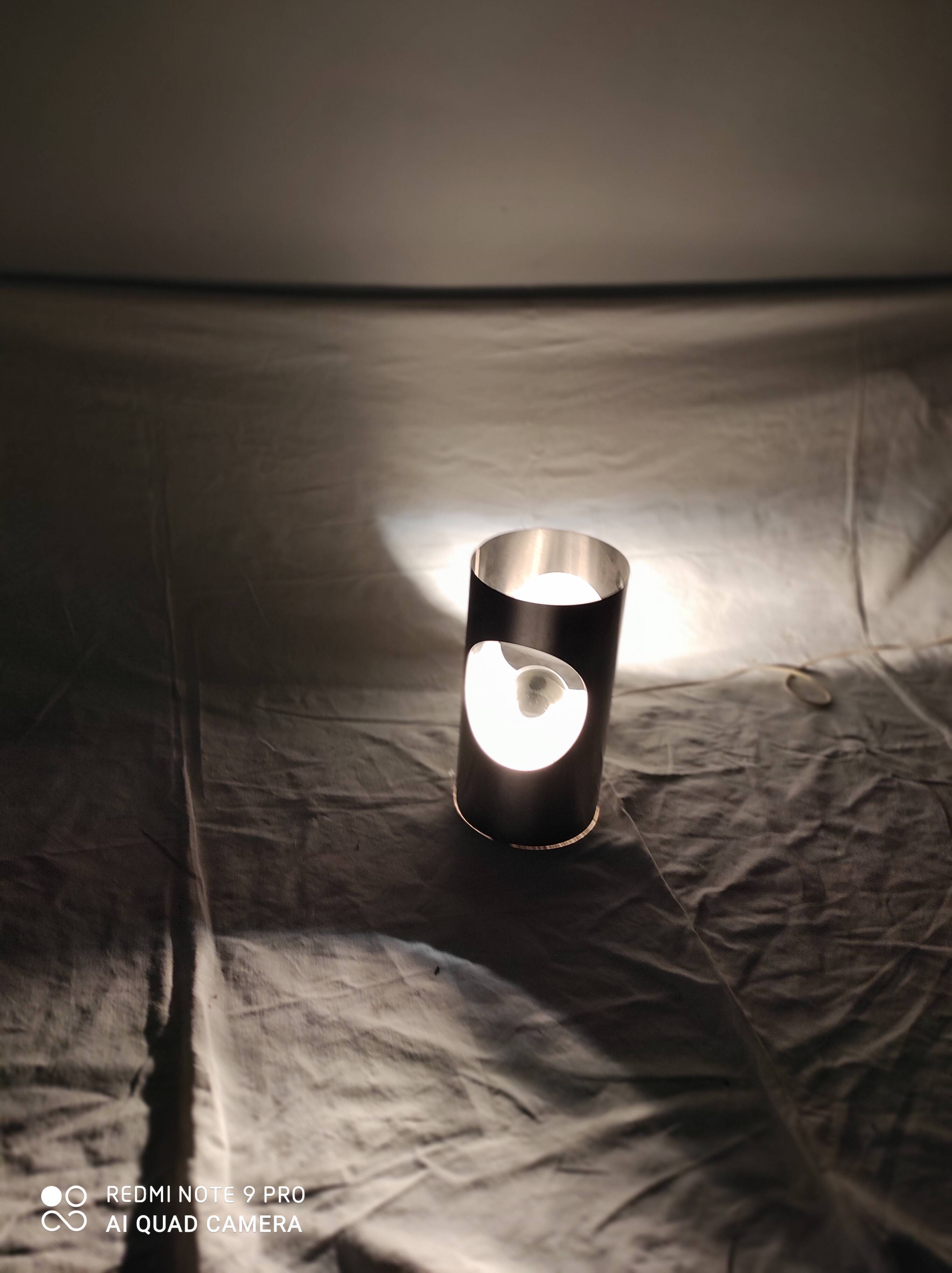 70 year stainless steel table lamp