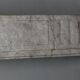 Old fireplace in white marble veined Louis XVI