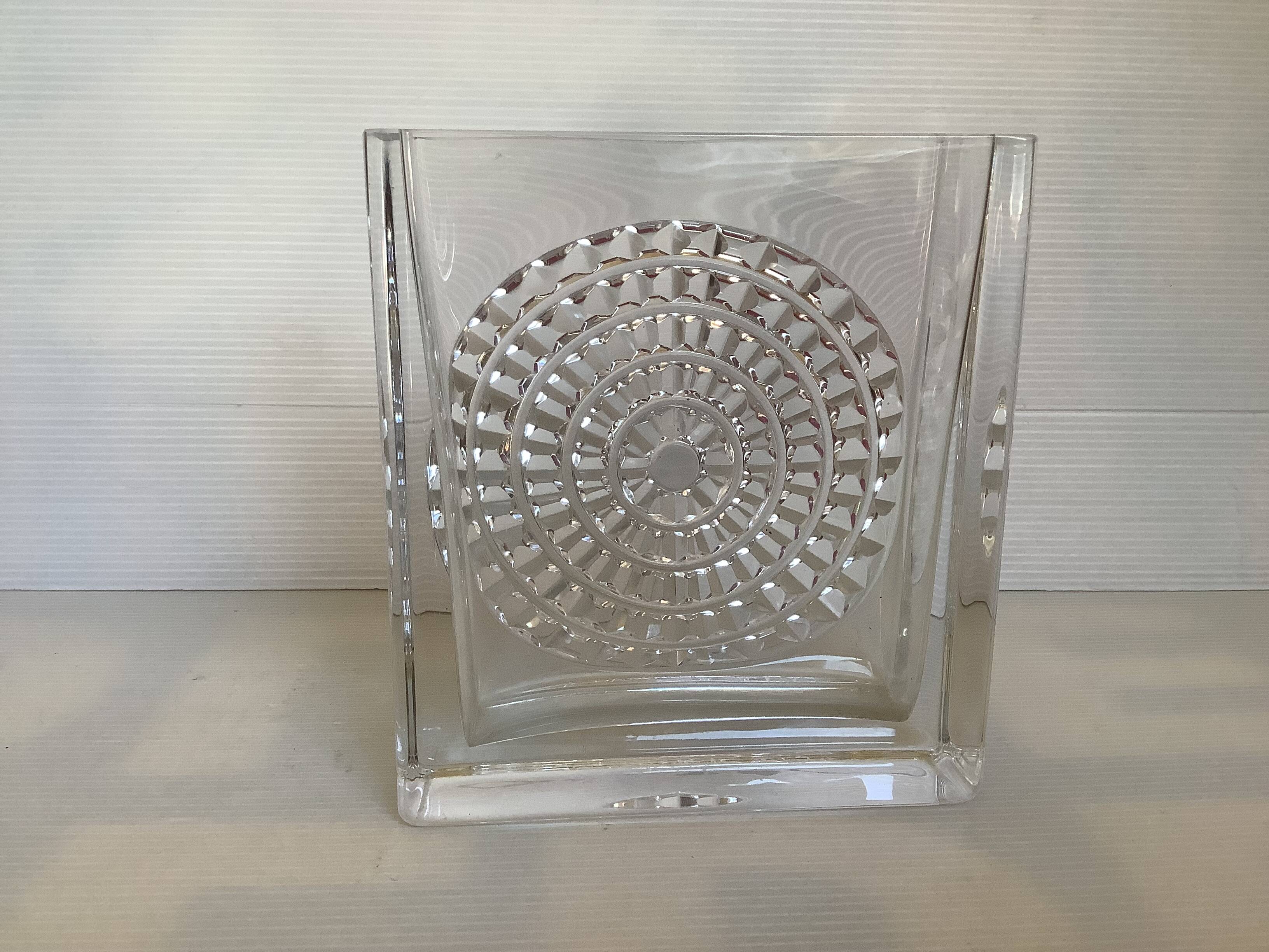 Diamond point crystal vase Germany