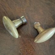 Antique brass door handles
