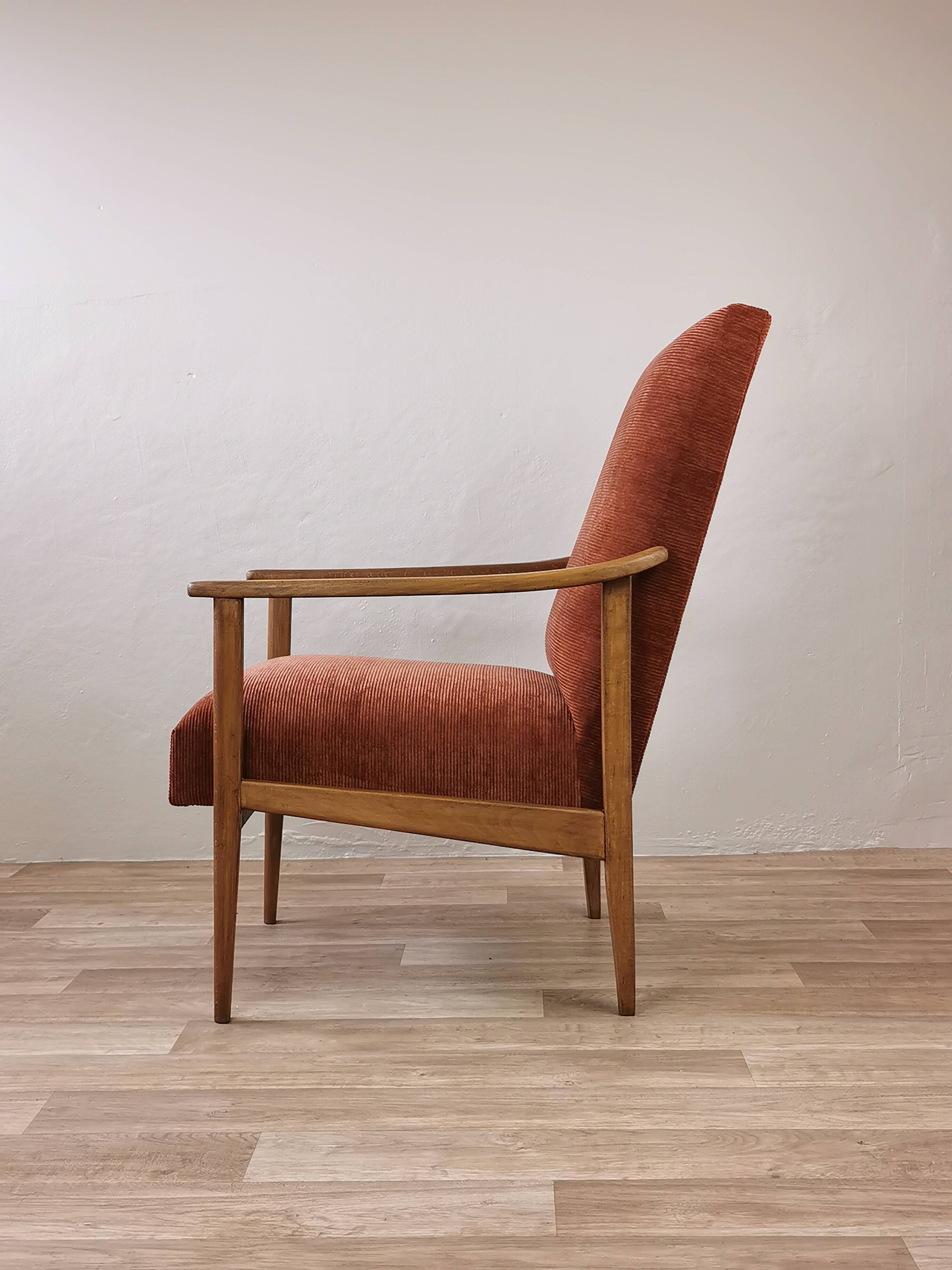 Vintage corduroy armchair
