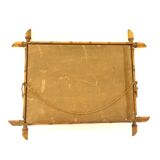 Wooden mirror Bamboo frame