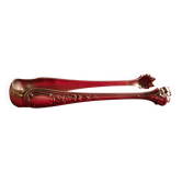 Grande pince a sucre en metal argente style art nouveau