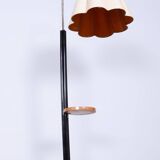 Restored ArtDeco Floor Lamp, J. Halabala, UP Zavody, Walnut Oak, Czechia, 1930s