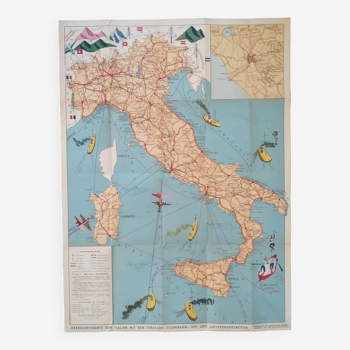 Tourist map of Italy