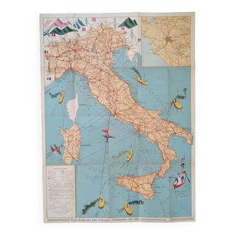 Carte touristique d'Italie