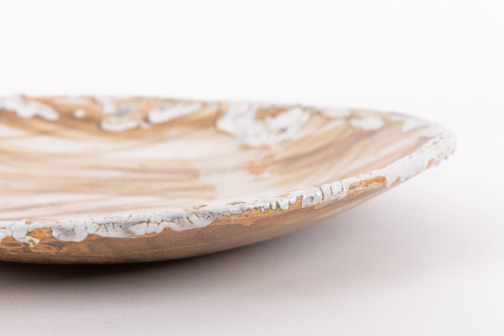 Vintage unique earthenware dish plate from Sicily