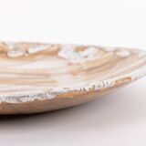 Vintage unique earthenware dish plate from Sicily