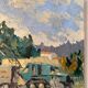 Old painting, barge at the dock, signed Maurice Pannetier, 70s/80s