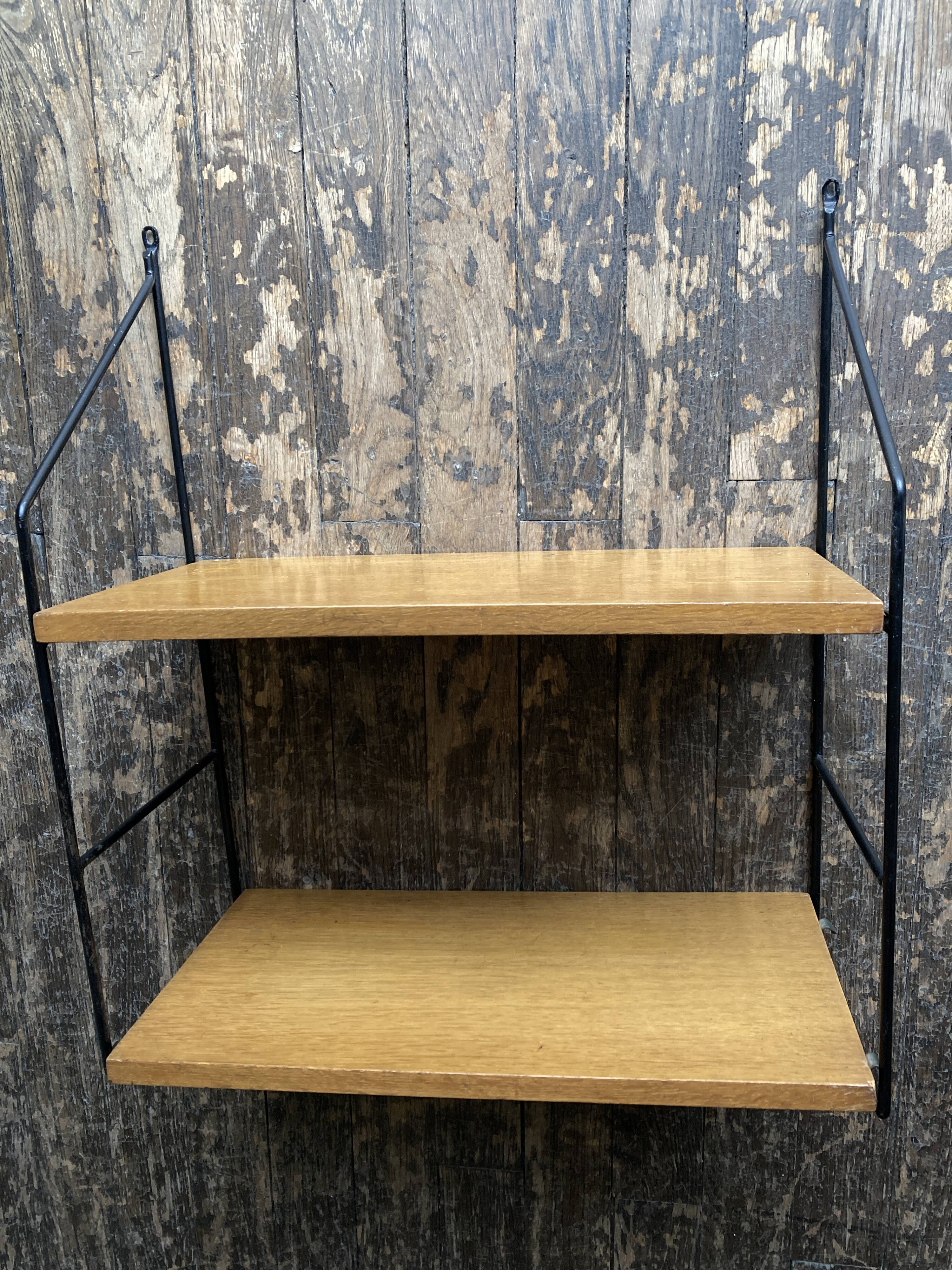 Etagère murale 1960 String en chêne