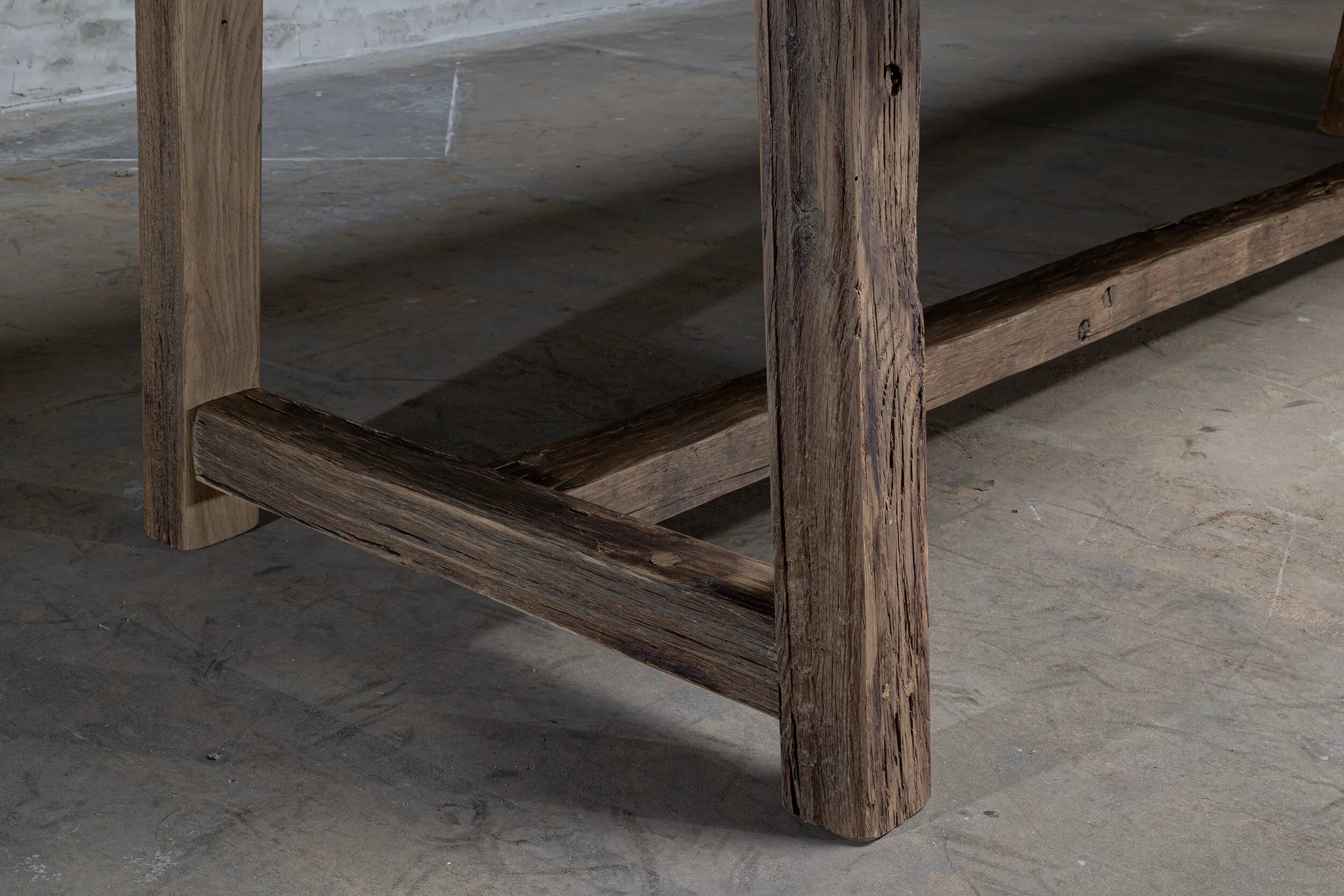 Table de ferme en chêne massif Founder - 250 cm