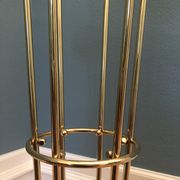 Italian Alberello brass & murano floor lamp