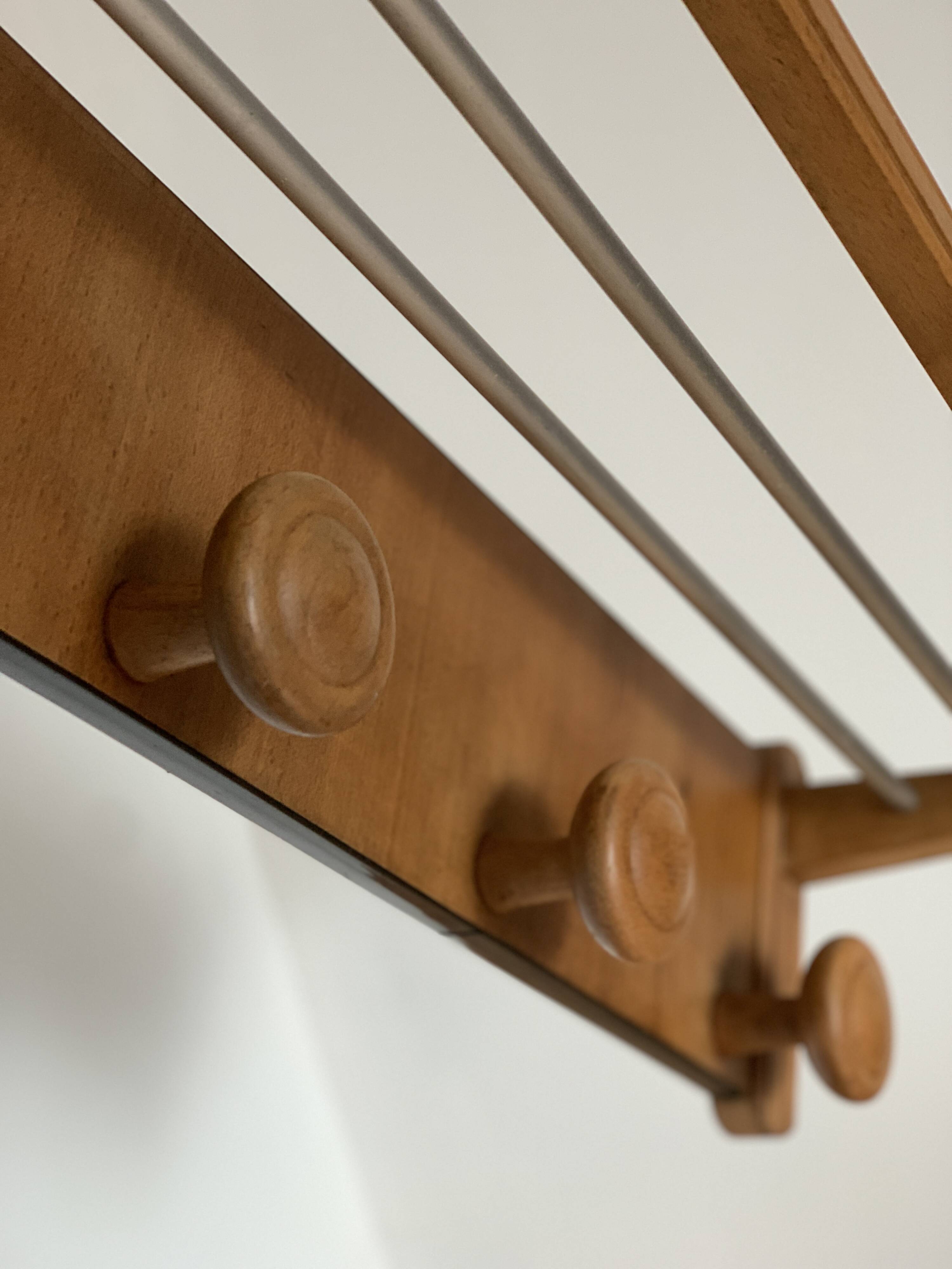 Vintage wall coat rack