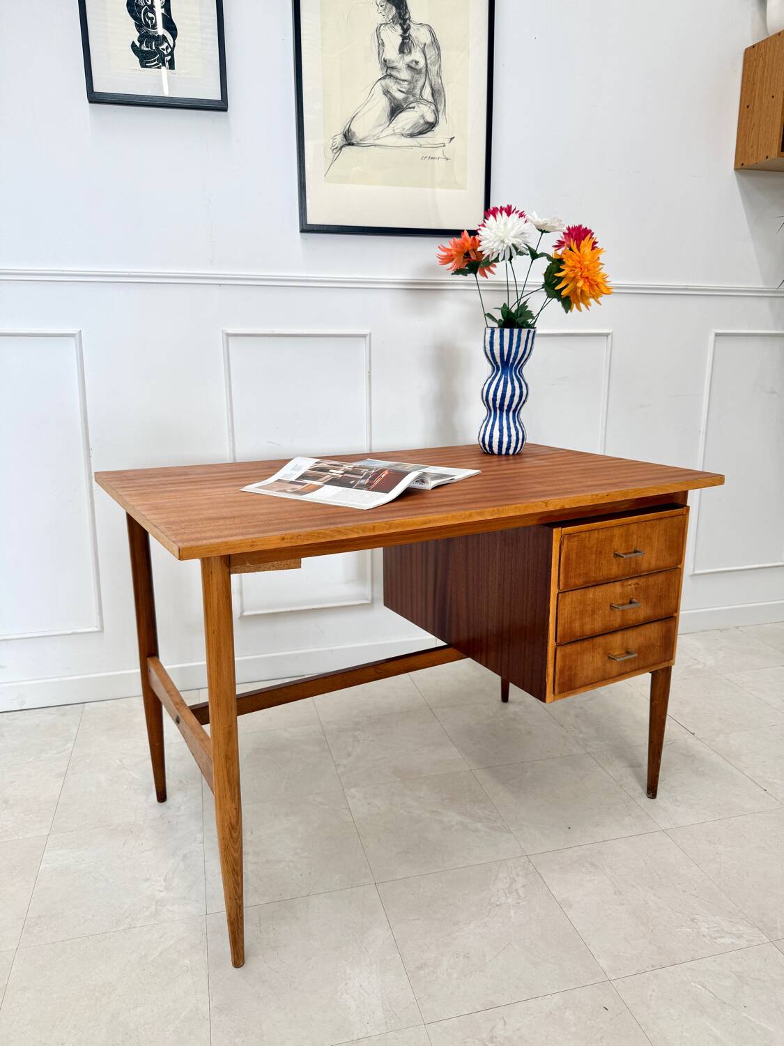 Vintage Scandinavian desk