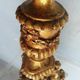Wooden candlestick and gilded stucco from the beginning of the 20th century