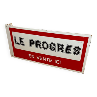 Plaque émaillée Le Progrès