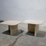 Coffee tables in travertine
