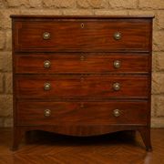 Commode-secrétaire Anglaise en acajou