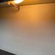 Vintage 70s bedside table with integrated lighting & chrome legs Space Age 1