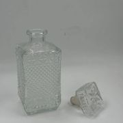 Vintage glass carafe with stopper