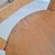 3 old wooden bistro chairs