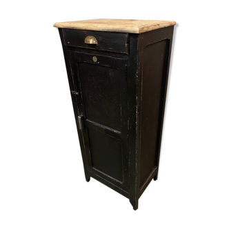 Vintage parisian black patinated buffet