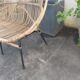 Vintage rattan bench