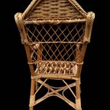 1950s Rattan Child's Armchair