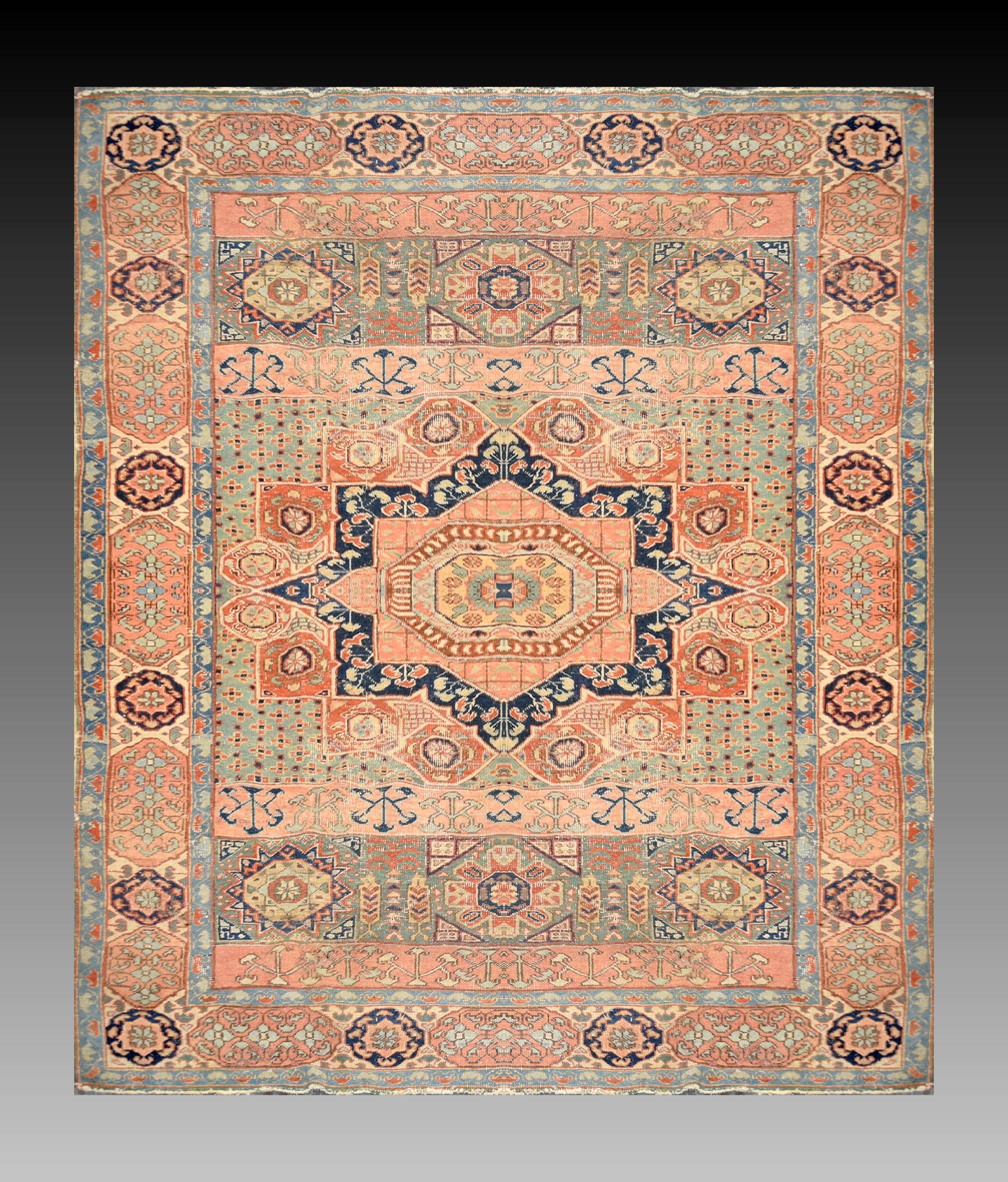 Tapis d'Iran Ardabil « Style Mamelouk » – début XXᵉ siècle : 200 × 290 Cm
