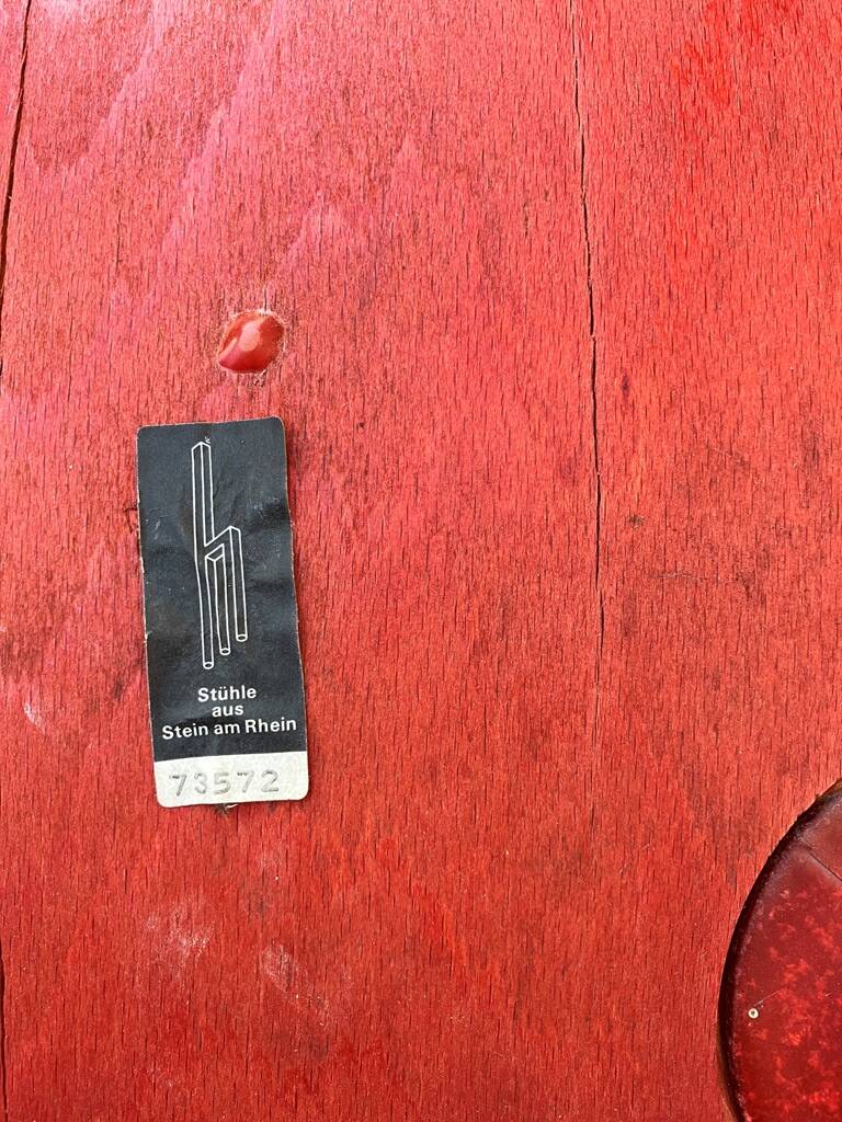 6 bruno rey chairs stein am rhein