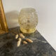 Vintage glass globe wall light