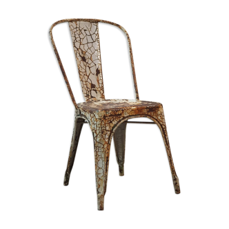 Cracked tolix patina chair